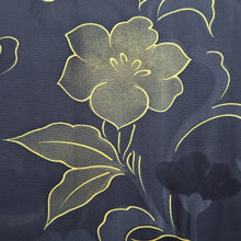 Load image into Gallery viewer, Haori Jacket Vintage(1950-1980) Midnight blue Flower Silk #9444G3

