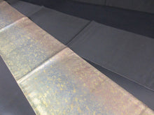 Load image into Gallery viewer, Fukuro Obi Gold Black Hakuchirashi Silk BB141W9
