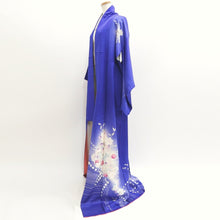 Load image into Gallery viewer, Kimono Blue Flower Tall Silk #9356F4
