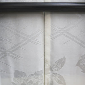 Haori Jacket Vintage(1950-1980) Midnight blue Bamboo leaf Silk #9601H4