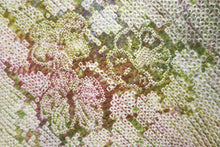 Load image into Gallery viewer, Haori Jacket Vintage(1950-1980) Light Green Pink Full Shibori Peony Silk #8337C4
