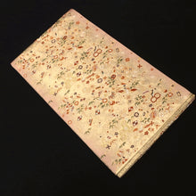 Load image into Gallery viewer, Fukuro Obi Vintage(1950-1980) Gold Crane Birds Bamboo leaf Silk BB195V2
