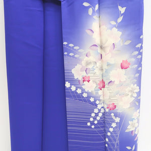 Kimono Blue Flower Tall Silk #9356F4