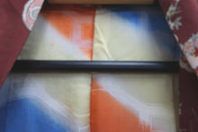 Load image into Gallery viewer, Haori Jacket Vintage(1920-1950) Brown Plum blossom Maple Leaf Kinsha Silk #8299C2
