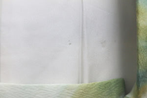 Haori Jacket Vintage(1950-1980) Green Wave Silk #8562G1