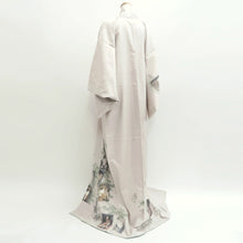 Load image into Gallery viewer, Kimono Light Pinkish White Tsumugi Kabuki Silk #9334F3
