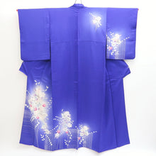 Load image into Gallery viewer, Kimono Blue Flower Tall Silk #9356F4
