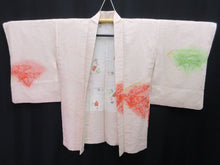 Load image into Gallery viewer, Haori Jacket Vintage(1950-1980) Pale Pink Full Shibori Folding Fan Silk #8181B2
