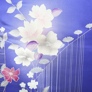 Kimono Blue Flower Tall Silk #9356F4