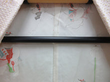 Load image into Gallery viewer, Haori Jacket Vintage(1950-1980) Pale Pink Full Shibori Folding Fan Silk #8181B2
