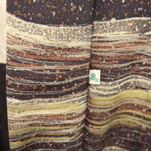 Load image into Gallery viewer, Haori Jacket Vintage(1950-1980) Brown Wave Silk #9552H2
