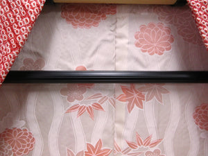Haori Jacket Vintage(1950-1980) Red Full Shibori Ume Branch Silk #7653J2
