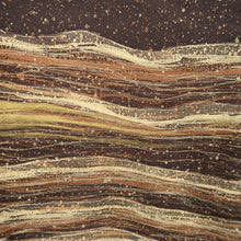 Load image into Gallery viewer, Haori Jacket Vintage(1950-1980) Brown Wave Silk #9552H2
