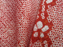 Load image into Gallery viewer, Haori Jacket Vintage(1950-1980) Red Full Shibori Ume Branch Silk #7653J2
