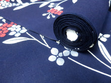 Load image into Gallery viewer, Cotton Bolt Fabric Vintage(1950-1980) Bellflower Navy 472.4x14.6in(1200x37cm) BB9059Y3
