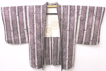Load image into Gallery viewer, Haori Jacket Vintage(1950-1980) Purple Full Shibori Bamboo Silk #8814A4
