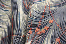 Load image into Gallery viewer, Haori Jacket Vintage(1950-1980) Cream white Gray Plum blossom Branch Silk #8564G1
