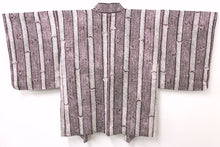 Load image into Gallery viewer, Haori Jacket Vintage(1950-1980) Purple Full Shibori Bamboo Silk #8814A4
