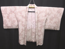 Load image into Gallery viewer, Haori Jacket Vintage(1950-1980) Light Ash Pink Full Shibori Botanical Silk #7597H4
