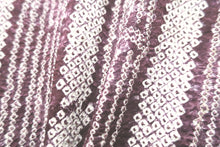 Load image into Gallery viewer, Haori Jacket Vintage(1950-1980) Purple Full Shibori Bamboo Silk #8814A4
