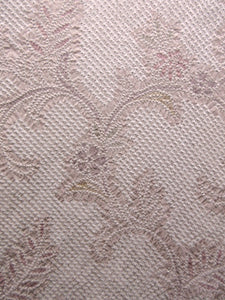 Haori Jacket Vintage(1950-1980) Light Ash Pink Full Shibori Botanical Silk #7597H4