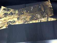 Load image into Gallery viewer, Fukuro Obi Black Gold Hiroshige Toukaido53Tsugi Ukiyoe Zentsu Silk BB126W8
