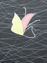 Load image into Gallery viewer, Haori Jacket Vintage(1950-1980) Black Butterfly Silk #7598H4
