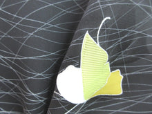 Load image into Gallery viewer, Haori Jacket Vintage(1950-1980) Black Butterfly Silk #7598H4
