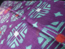 Load image into Gallery viewer, MKF#236 Silk Kimono Fabric Vintage(1920-1950) Lightweight Purple 56.3x13.4in(143x34cm)
