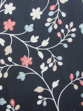 Load image into Gallery viewer, Haori Jacket Vintage(1950-1980) Black Flower Silk #8263C1
