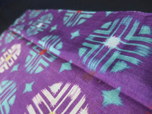 Load image into Gallery viewer, MKF#236 Silk Kimono Fabric Vintage(1920-1950) Lightweight Purple 56.3x13.4in(143x34cm)
