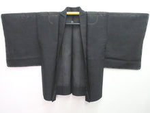 Load image into Gallery viewer, Haori Jacket Vintage(1950-1980) Black See-Through for Summer Ryusui Silk #8234B4
