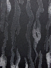 Load image into Gallery viewer, Haori Jacket Vintage(1950-1980) Black Silver Mokume Grain Silk #8185B2
