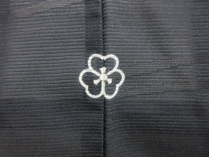 Haori Jacket Vintage(1950-1980) Black See-Through for Summer Ryusui Silk #8234B4