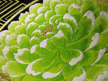 Load image into Gallery viewer, Fukuro Obi Vintage(1950-1980) Black Gold Chrysanthemum Silk BB85W5
