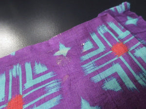 MKF#237 Silk Kimono Fabric Vintage(1920-1950) Lightweight Purple 56.3x13.4in(143x34cm)