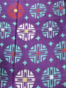 MKF#237 Silk Kimono Fabric Vintage(1920-1950) Lightweight Purple 56.3x13.4in(143x34cm)