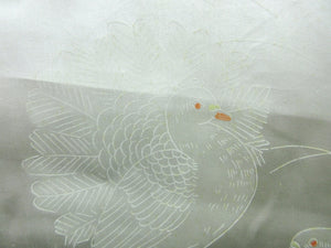 Haori Jacket Vintage(1950-1980) Black Butterfly Silk #7598H4