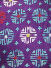 Load image into Gallery viewer, MKF#238 Silk Kimono Fabric Vintage(1920-1950) Lightweight Purple 56.3x13.4in(143x34cm)

