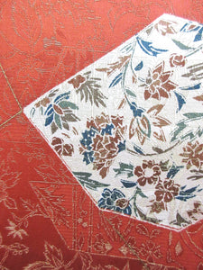 Kimono Vermillion Botanical Silk #7969M4