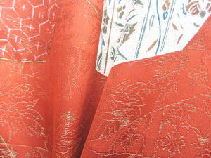 Kimono Vermillion Botanical Silk #7969M4