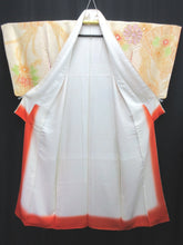 Load image into Gallery viewer, Kimono Vintage(1950-1980) Light Peach Full Shibori Tall Houmongi Silk #7970M4
