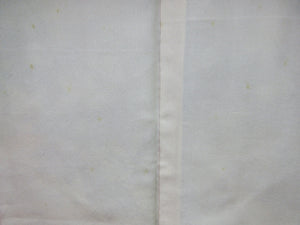 Haori Jacket Vintage(1950-1980) White Leaf Maple Leaf Silk #7633H5