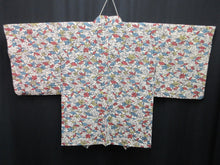 Load image into Gallery viewer, Haori Jacket Vintage(1950-1980) White Leaf Maple Leaf Silk #7633H5
