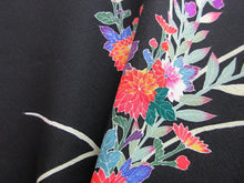 Load image into Gallery viewer, Haori Jacket Vintage(1950-1980) Black Chrysanthemum Silk #8072A1
