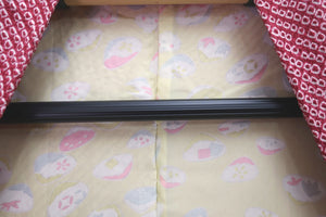 Haori Jacket Vintage(1950-1980) Magenta Full Shibori Chrysanthemum Silk #8349C5