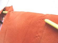 Load image into Gallery viewer, Haori Jacket Vintage(1920-1950) Vermillion Paulownia Tachibana Ryusui Long Silk #7665J2
