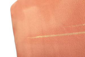 Haori Jacket Vintage(1920-1950) Dark Persimmon Bamboo Silk #8752K1