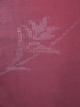 Load image into Gallery viewer, Kimono Vintage(1950-1980) Wine red See-Through Flower Silk #7973M5
