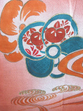 Load image into Gallery viewer, Haori Jacket Vintage(1920-1950) Vermillion Paulownia Tachibana Ryusui Long Silk #7665J2
